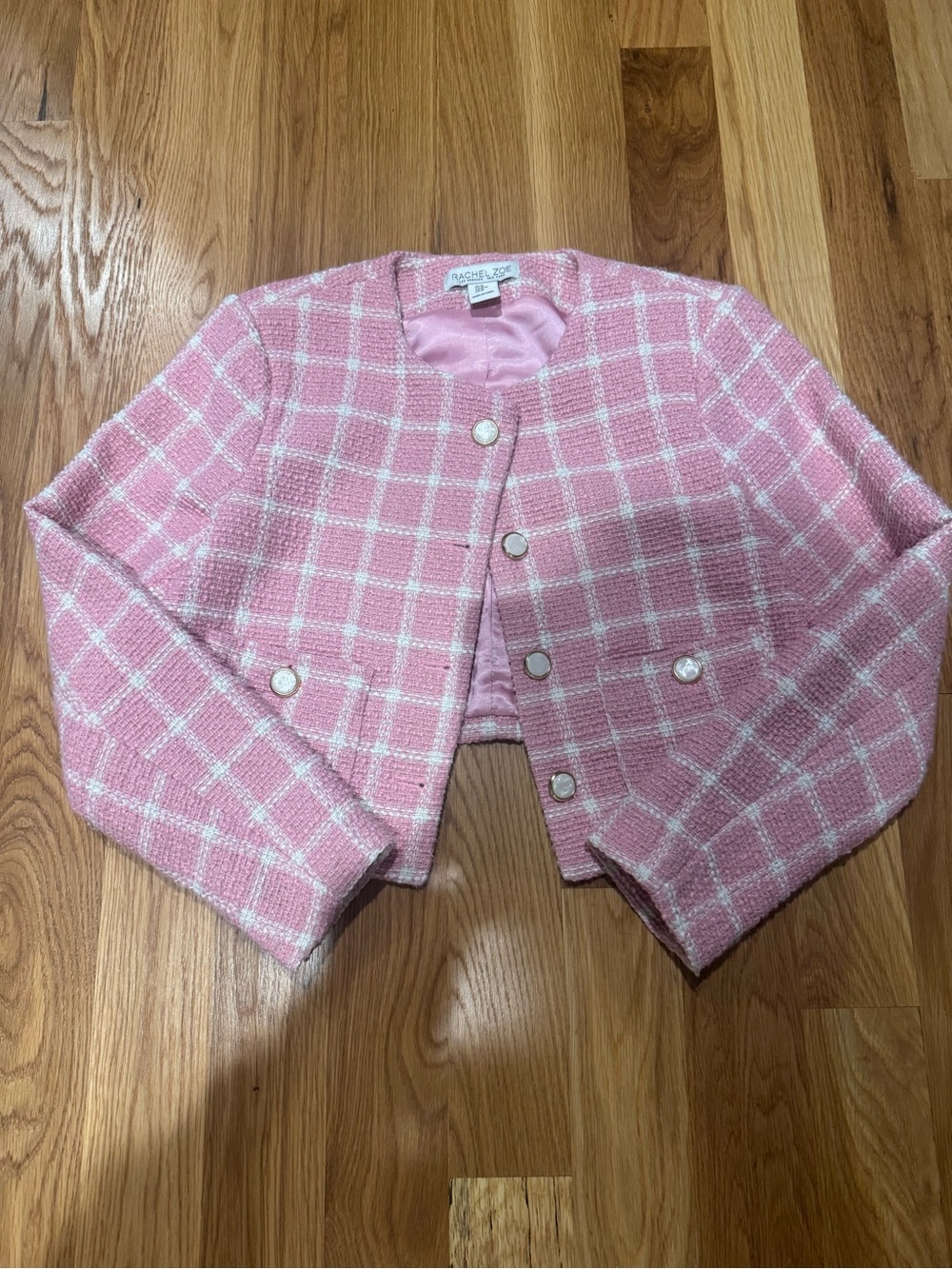 Rachel Zoe Pink Tweed Blazer